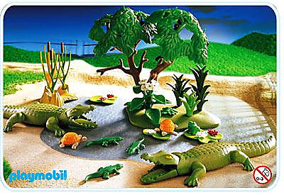 3229-A Famille d`alligators detail image 1
